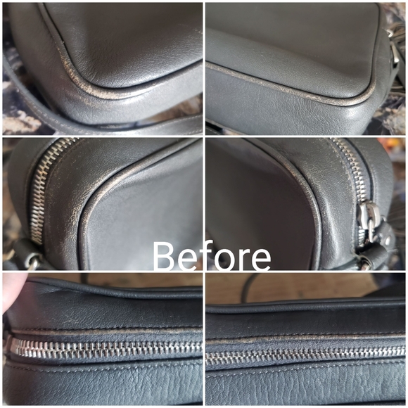 *SOLD*Authentic Pre-owned Saint Laurent Lambskin Monogram Small Lou Camera Bag - Picture 13 of 16